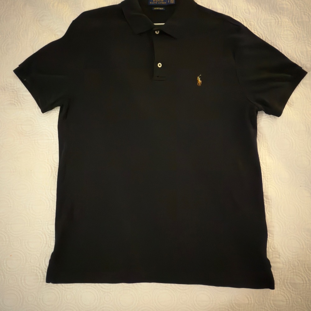 Polo by Ralph Lauren Black Polo Shirt (like new)!!